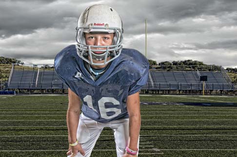 San Antonio Football Player - Edgy Portrait