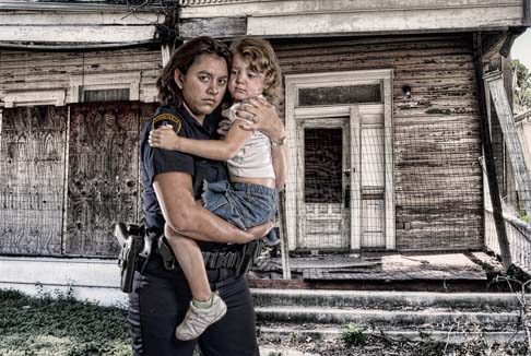 San Antonio Police Officer rescue of little girl