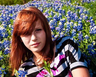 Bluebonnets in Hill Country Texas